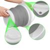 Secchio Pieghevole Portatile Pieghevole da 3L con Coperchio Spesso Pieghevole in Silicone Secchio per Lavare l'Auto Secchio da Campeggio Viaggio Pesca Decorazione