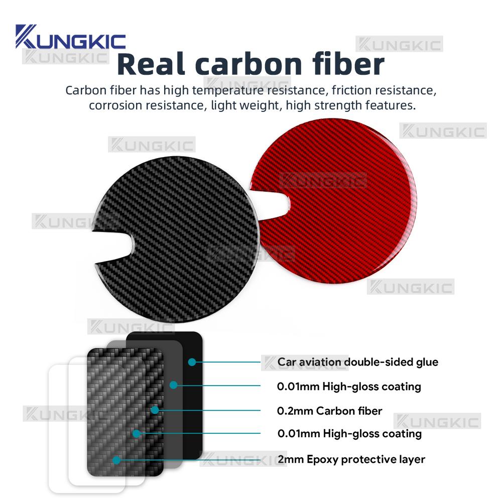 For Vauxhall Opel Astra H MK5 2004 2005 2006 2007 2008 2009 2010 Real Soft Carbon Fiber Sticker LHD RHD Car Fuel Tank Cap Trim