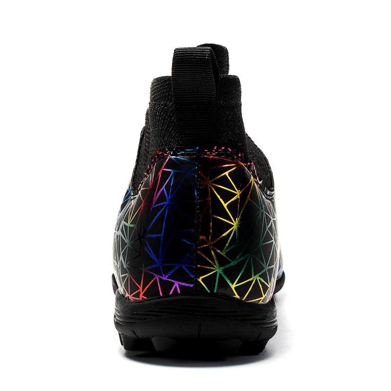 Fußballschuhe Herren/Damen Lightning Camoufl e Fußballschuhe Gummi Weiche Sohle Kurze Stollen Kunstrasen Jugend Kinder Fußballschuhe