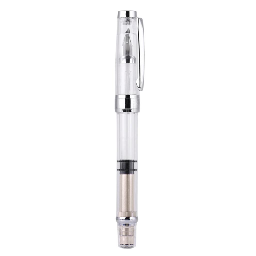 4Pcs 0.5mm F Point Transparent Fountain Pen Stationery Supplies for Office Home Daily Writing