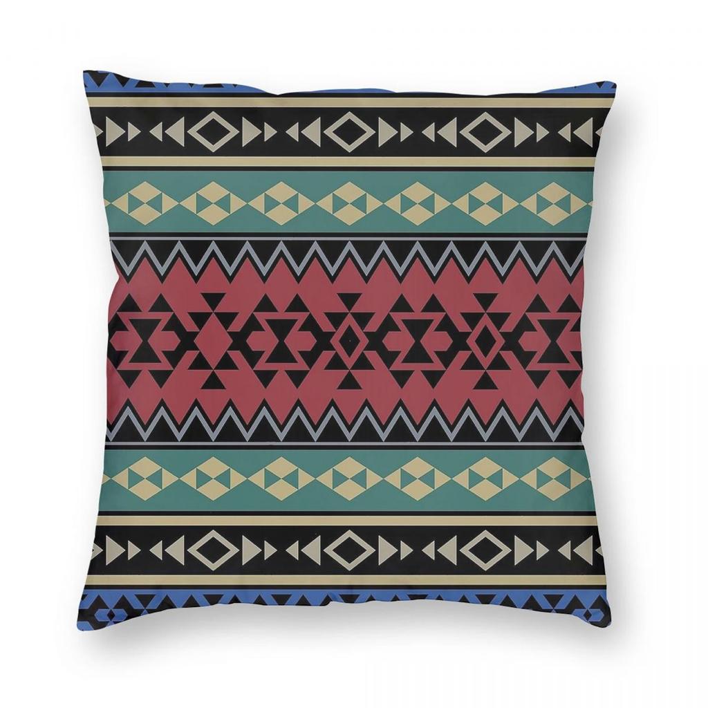 Aztec Mexico Square Pillowcase Polyester Linen Velvet Printed Zip Decorative Pillow Case Home Cushion Cover