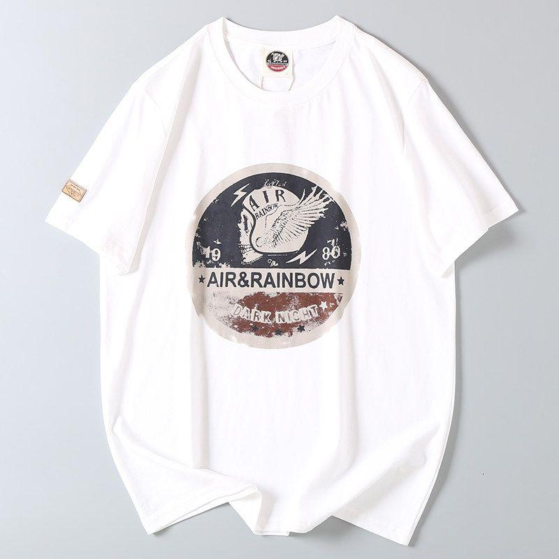 Export Tail Order Balance Cargo with Logo Cut Off Summer Men Pure Cotton Round Neck Short Sleeve T-shirt Export Original Order Men's Half Sleeve Tops
