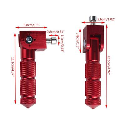 2pcs Motorcycle Motocross Foot Peg Footrest Pegs Pedal For Electric Mopeds Karts