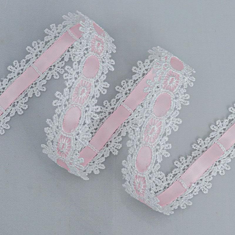 Pachet elegant de carduri handmade cu panglică din dantelă ajurată față-verso, accesorii pentru rochii din dantelă solubilă în apă, accesorii vestimentare, panglici pentru realizarea de articole de artizanat