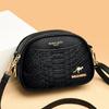 Damentasche Umhängetasche Damenmode Krokodil-Print-Tasche Mehrschichtige kleine quadratische Tasche
