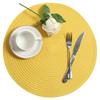 4-piece Cotton Woven Table Mat Woven Cup Mat Non- Table Mat Kitchen 15-inch Room Table Mat