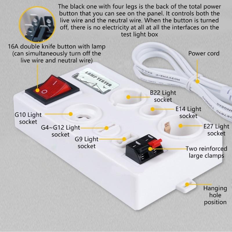 Professional LED Lamp Tester With 1000W Capacity And Four Parameters Display For Accurate Measurements