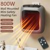 PTC Ceramic Heater Wall Mount Desktop Portable with Remote Control for Bathroom Home Office Fast Heating Fan