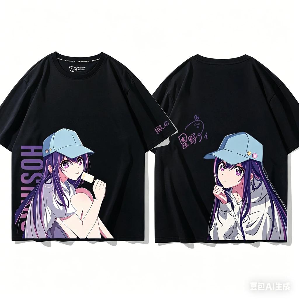 Oshi no Ko Anime Lover Koszulka Ubranie na cały rok osobowość Ubrania Duże Rozmiary Unisex Nowy Model Streetwear prezent wysoka jakość
