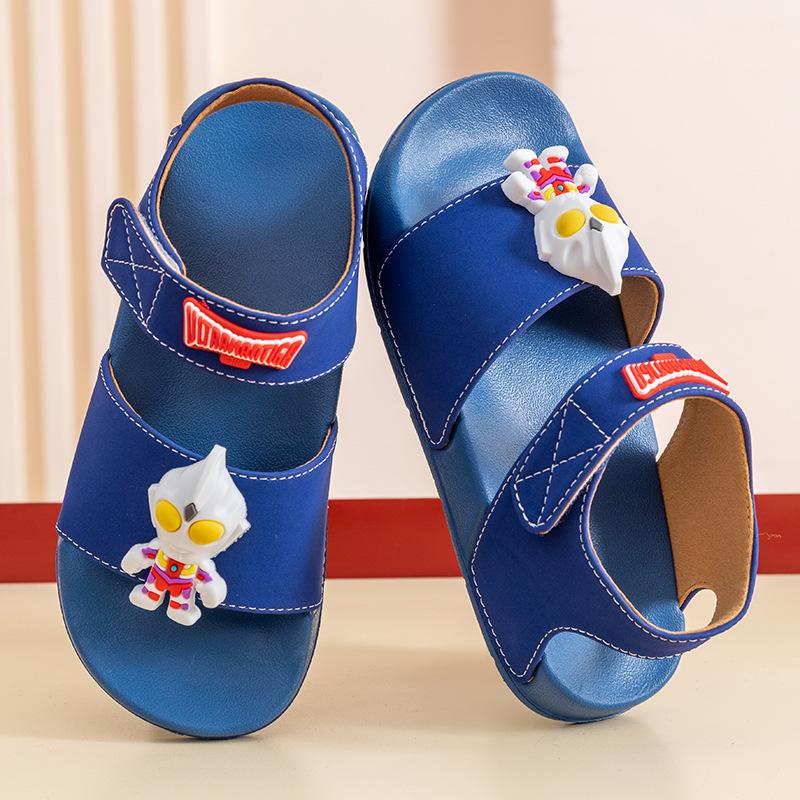 New children's sandals for boys and girls, summer boys' beach shoes with non-slip soft soles EVA Girls' princess sandals