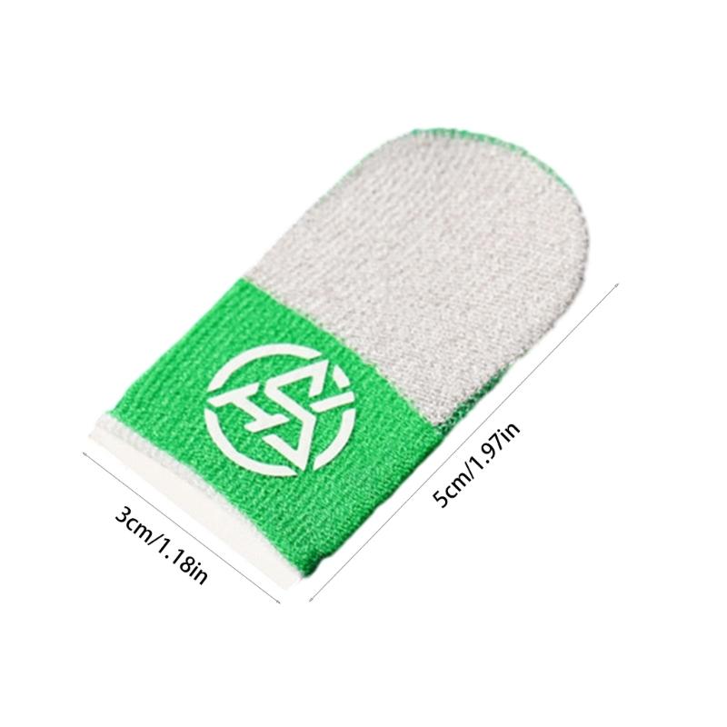 2x Breathable Anti Sweat Gaming Finger Covers Protectors With Ergonomic Stitching For Enhancing Shoot Game Performances