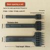 Black Round Hole Punch Set for DIY Leather Craft - 2, 4, 6 Holes