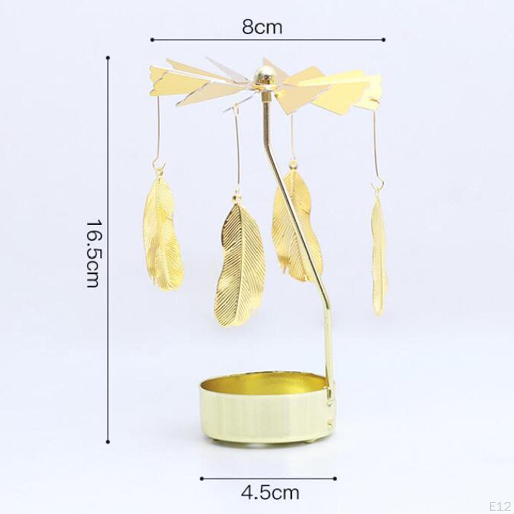 Light Rotary Candlesticks Candle Holder Decor