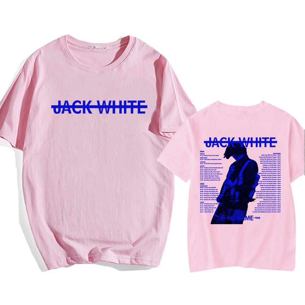 2024-2025 No Name Tour T-shirt Jack White  Singer Printing Tshirts Unisex Cotton High Quality Comfortable Tee-shirt