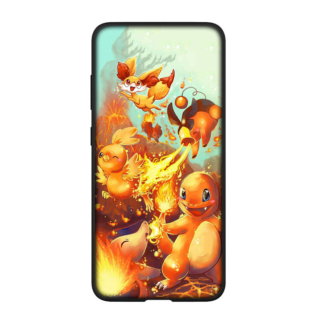 Case for iPhone 17 16 15 Plus Xiaomi Poco F8 F7 X7 X6 M8 C85 C75 C71 Redmi Note 14 12 11 13 Pro Max A4 14C 13C 15C Pikachu Pokemon GO Charmander Cute