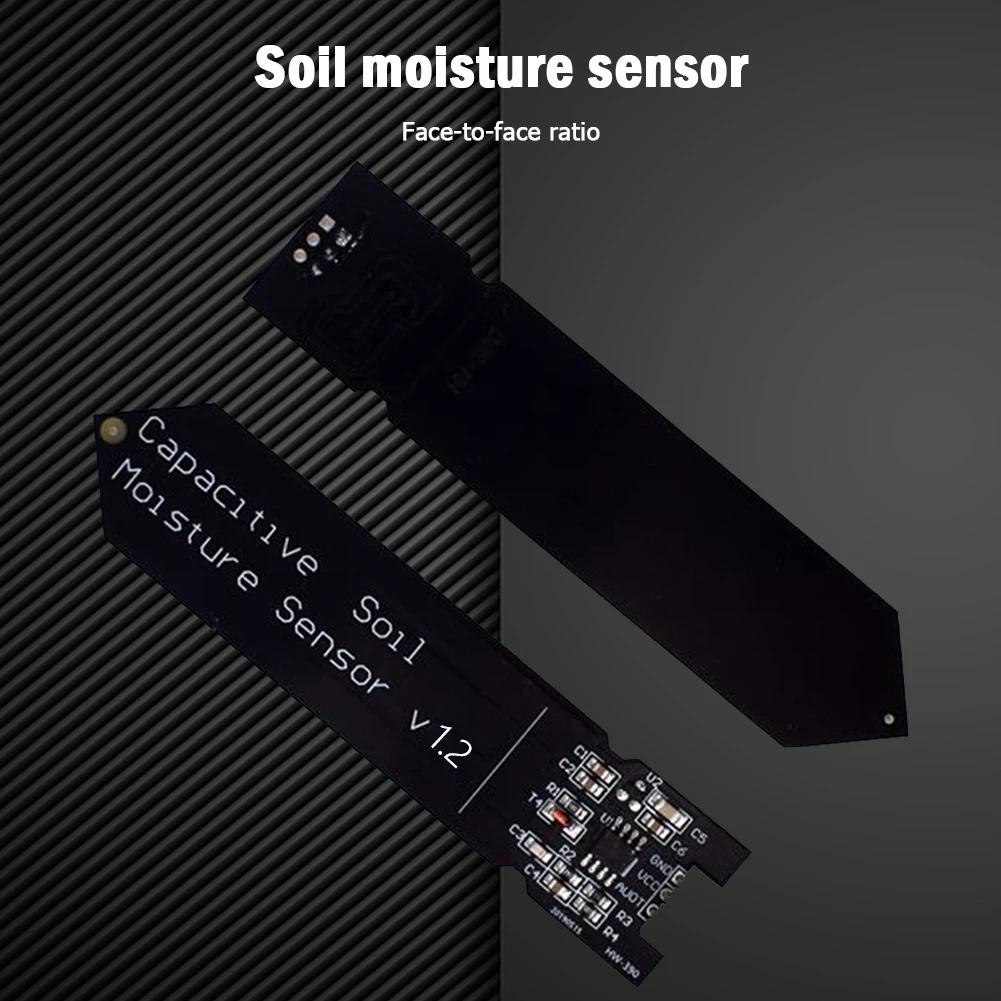 Capacitive Soil Moisture Sensor Module Not Easy To Corrode Wide Voltage Wire 3.3~5.5V Corrosion Resistant W/ Gravity for Arduino