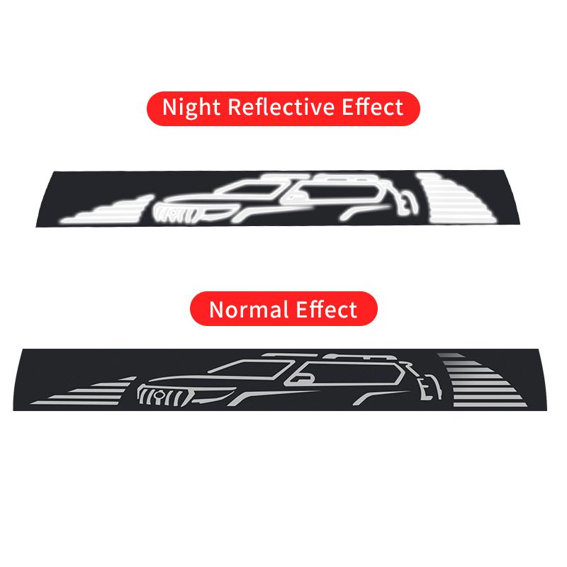 For Toyota Land Cruiser Prado 150 2010- Spare Tire Reflective Sticker LC150 FJ150 Exterior Modification Accessories