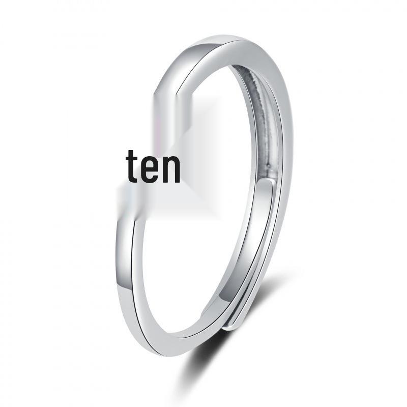 Niche Rhinestone Ring for Women – Personalized, Fashionable, Adjustable Open Design