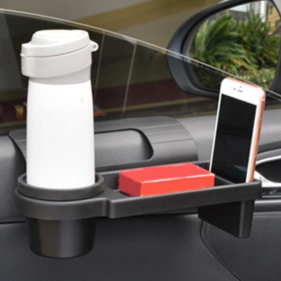 Car Window Storage Box Multifunctional Storage Tray Organizer Space-Saving Vehicle Door Side Hanging Storage Box for Cell Phone Water Cup Keys