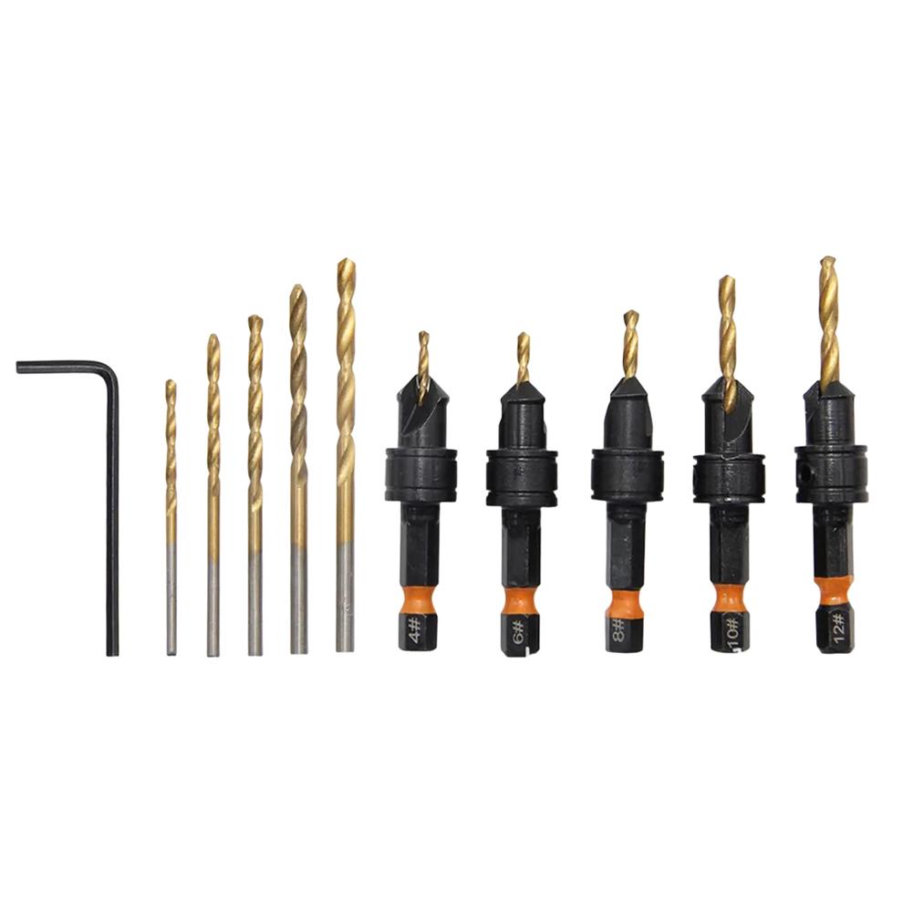 

DIY Woodworking Project Adjustable Drill Bit 82 Countersink Angle Adjustable Depth Control Clean Burr-free Holes China Mainland