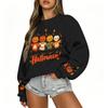 Women's Casual Long Sleeve Top with Christmas Print Round Neck for Holiday Party Wear