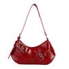 2025 New Trendy Fashion Niche Retro Spice Girl Armpit Bag Locomotive Shoulder Bag Personalized Belt Buckle Trendy Small Bag