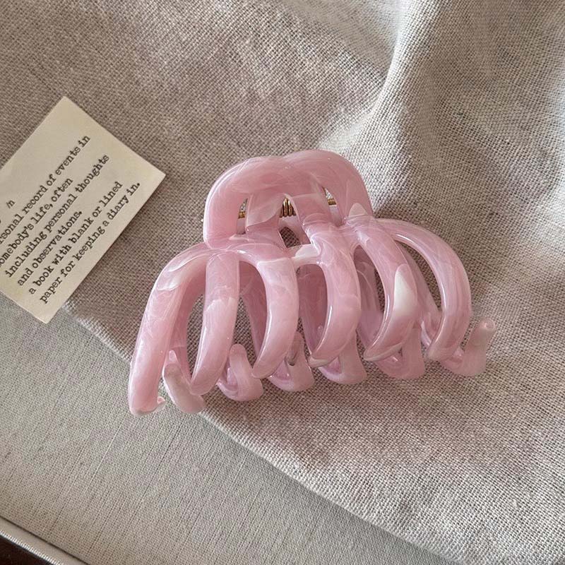 Korean Dyeing Acrylic Hair Claw For Women Girls Vintage Elegant Large Size Shark Clips Hair Claw Barrettes Hair Accessories