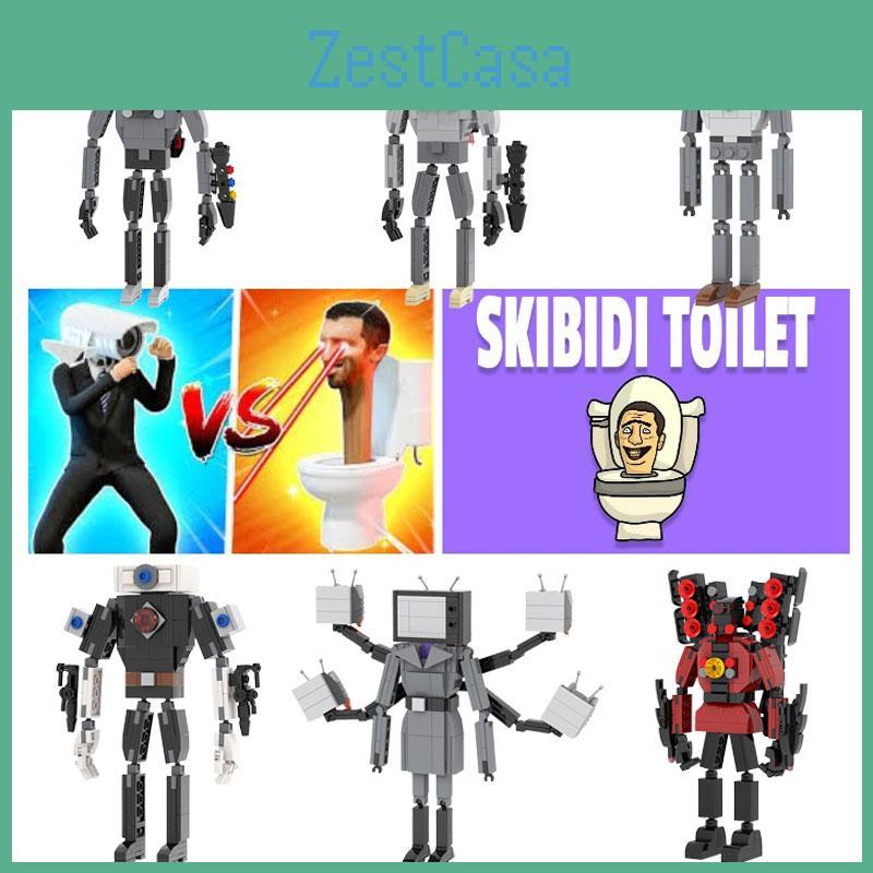 Macht Skibidi Toilet Vs. Lautsprecher Fernseher Bausteine Kunststoff DIY Spielzeug Set Teile)