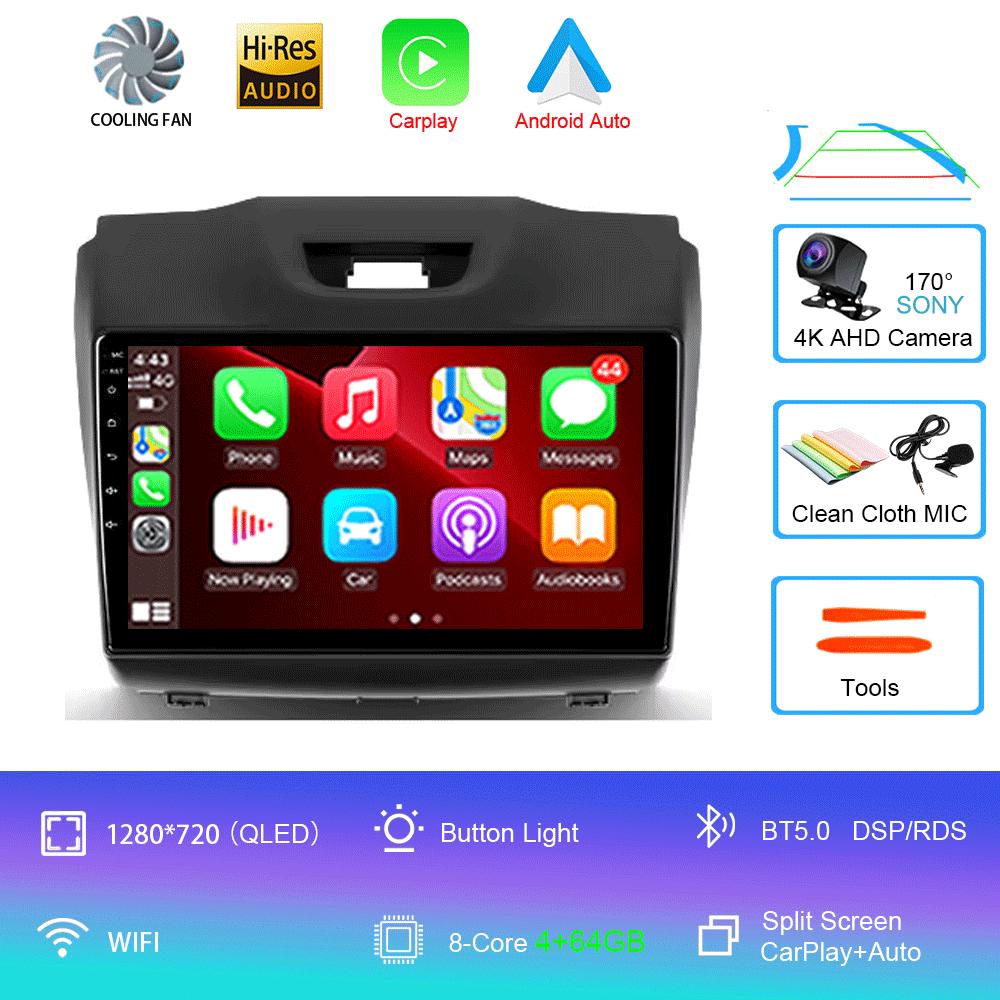 Car Radio Android 14 Carplay Multimedia For Chevrolet TrailBlazer 2012 - 2016 S-10 S10 Colorado For Isuzu D-Max DMAX Stereo 2din