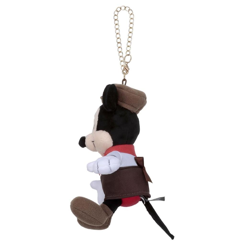 Takara Tomy Arts Disney Character Chain Strap Mascot Mickey Mouse In Bakery Costume