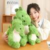 Sitting Flower Brush Dragon Plush Toy Children'S Gift Living Room Green Dinosaur Rag Doll Throw Pillow Doll