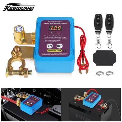240A 12V Remote Battery Disconnect Switch Shut Off Cut Off Control Switch With Remote With Display For Car Boat ATV RV Truck