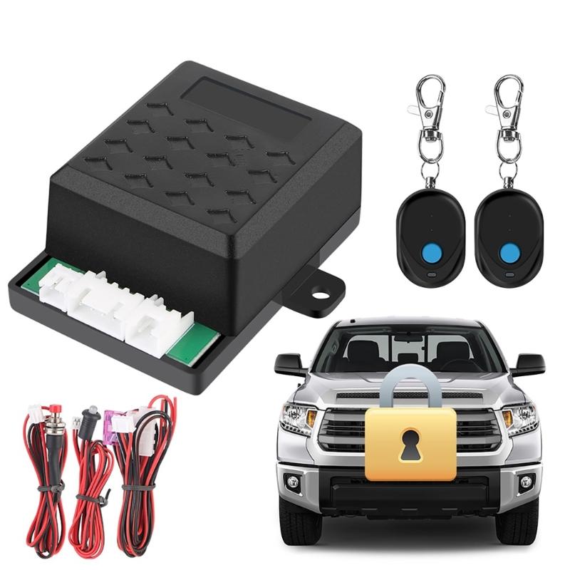 Anti-Theft Alarm System Car Engine Immobilizer Lock Car Wireless Engine Lock Intelligent Circuit Cut Offs with 2 Remotes