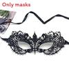 Party Hollow Costume Lace Mask With Water Diamond Decoration For Halloween