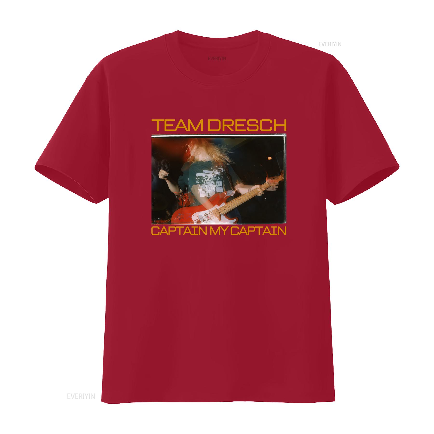 Team Dresch Captain My Vintage Rock Band T Shirt for  vintage Washed Top For Everyday Wear Versatile fashion homme Unisex S
