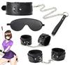 SM Goods SM Foot Cross Eye Restraints 3 Piece Piece Piece Set Blindfold SM Relieve Unisex Piece Set, Restraints, Handcuffs, Shackles, Shackles, Mask,