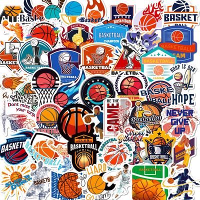 50 Doodle Basketball Stickers American New Sports NBA Basketball Star Stickers