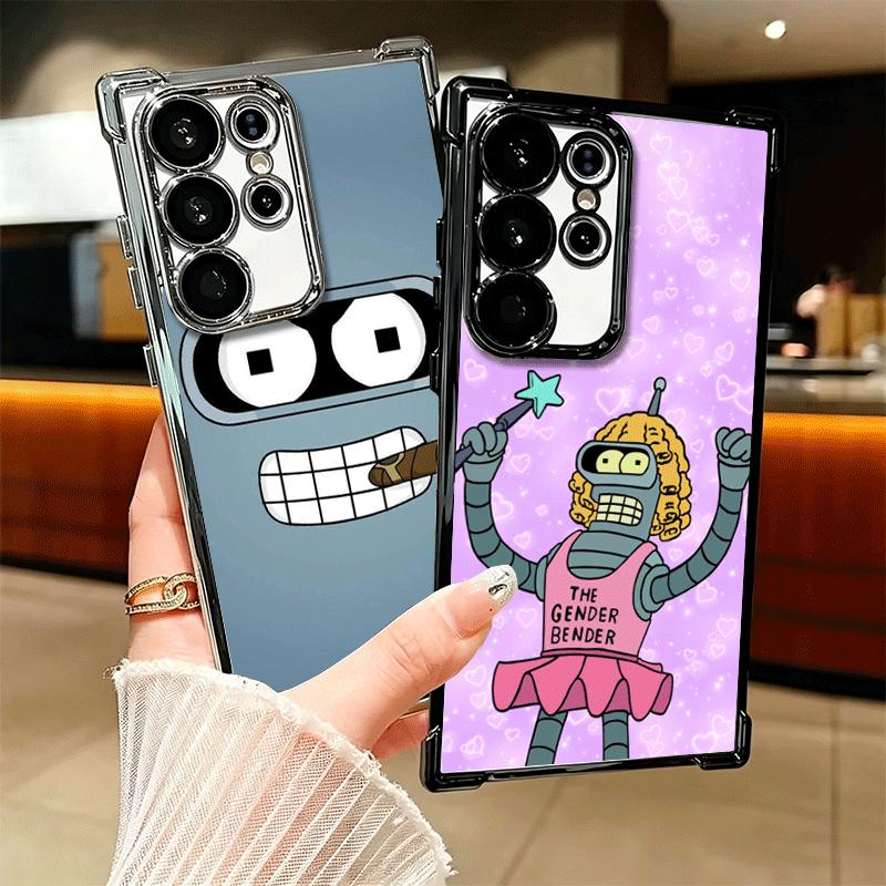 Cartoon Funny F-Futuramas Soft Phone Case For Samsung Galaxy S26 Ultra S25 Edge S24 FE S23 Plus S22 S21 + S20 Plating Anti-Fall