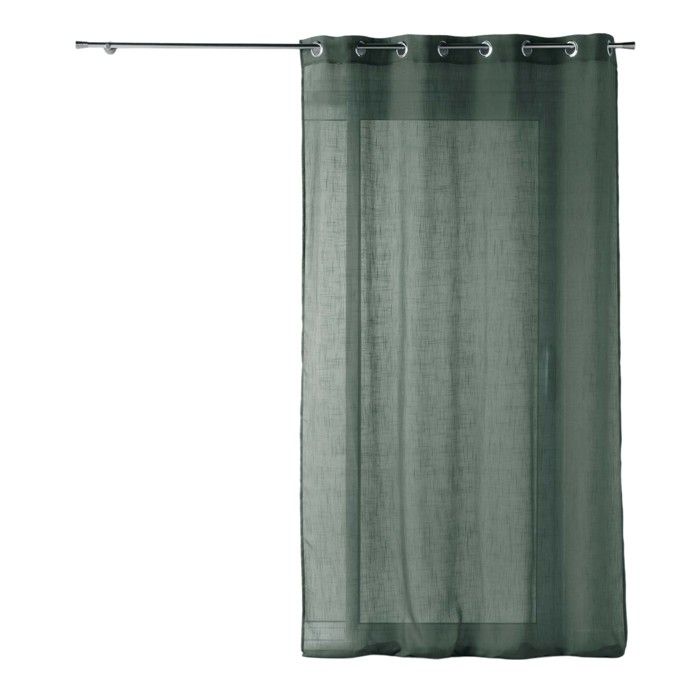 Voilage effet lin 140 x 240 cm Zazy kaki