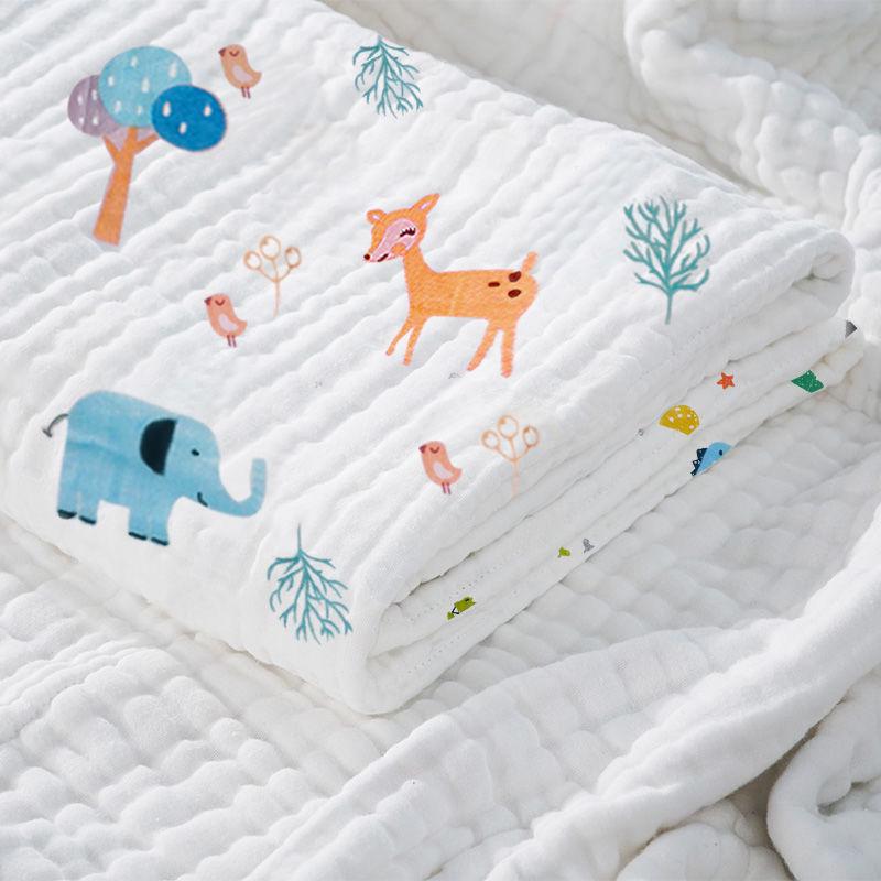 Pure Cotton Baby Bath Towel - Newborn Swaddle Sheet