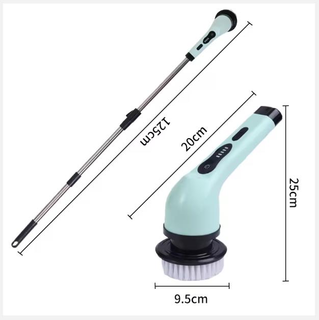 2025 9-in-1 Electric Cleaning Brush Electric Spin Cleaning Scrubber Electric Cleaning Tools Parlour Kitchen Bathroom Cleaning Gadgets