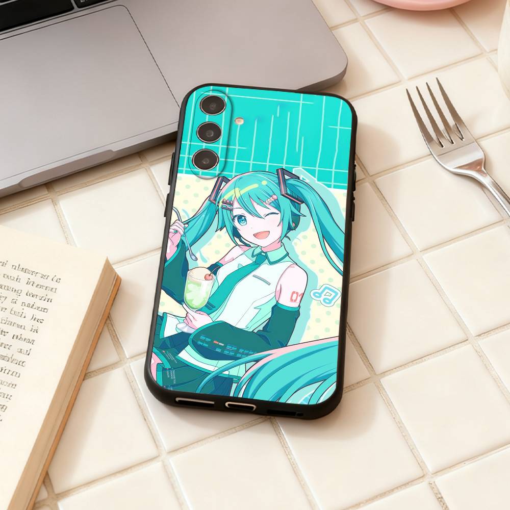 

H-Hatsune Аниме Мику Чехол для телефона Для Samsung Galaxy A73,A72,A71,A70,A53,A52,A51,Другие Мягкий Черный Корпус Samsung a53 5g