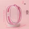 15CM Double Zipper Ita Bag: Durable Transparent Cotton Carrier for Doll Figurines