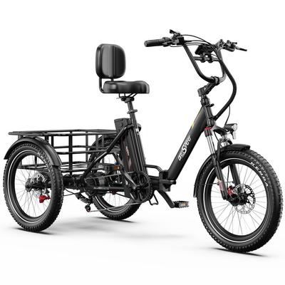 Electric Bicycle Onesport OT30 Pro 20" 500W Motor Foldable Electric Cargo Bike 7 Speed Dual Disc Brake 48V 18AH Max Load 180Kg