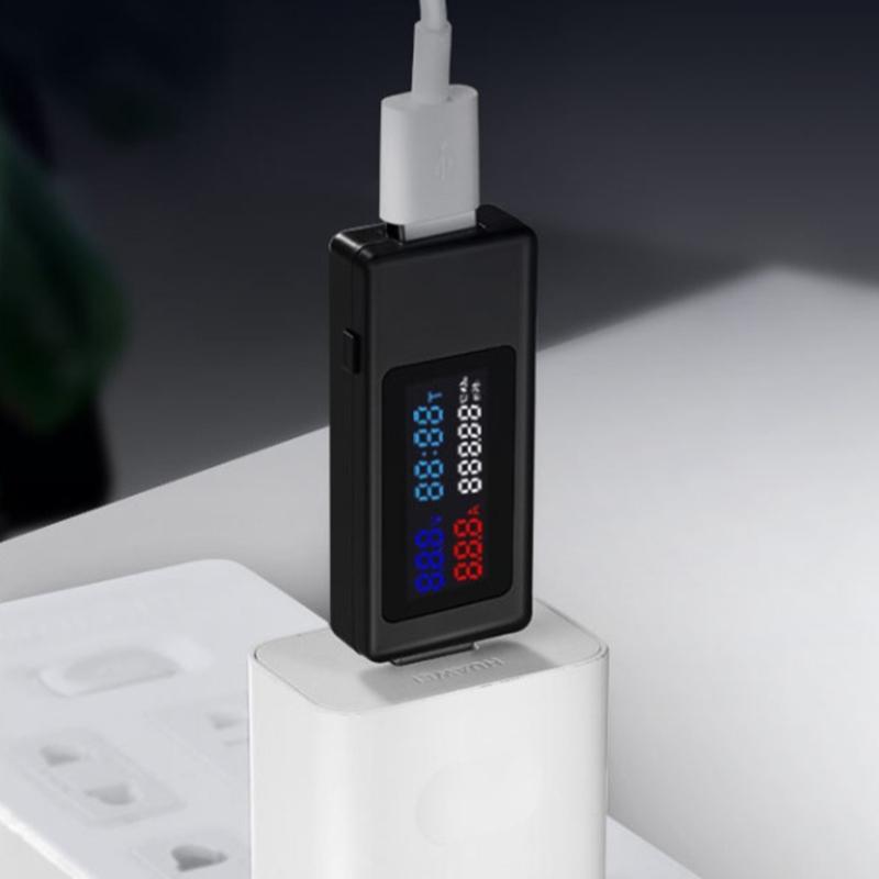 Portable USB Meter Tester USB Voltage and Current Detectors High Resolution Display for Accurate Readings DC4-30V