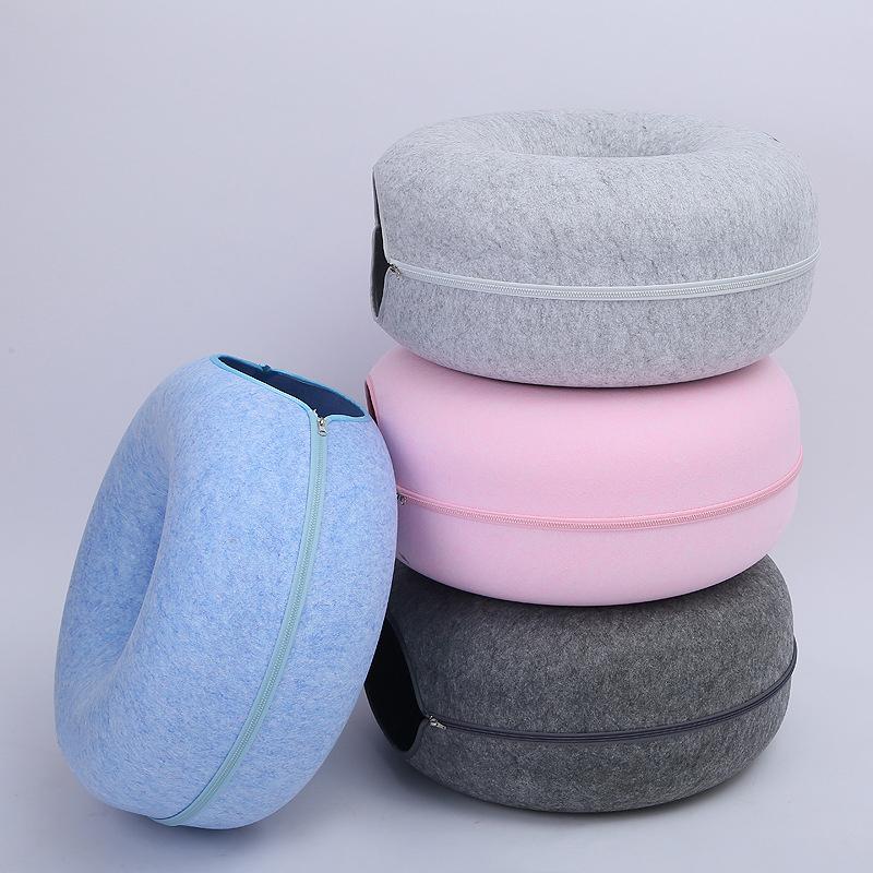 Tunel pentru Pisici de Companie Gogoașă Jucărie Interactivă pentru Joacă Pat pentru Pisici cu Utilizare Duală Jucărie pentru Exerciții Produse pentru Animale de Companie Detașabile Vilă pentru Pisici