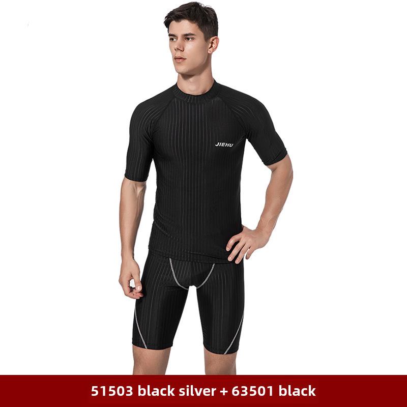 Herren Schnelltrocknende Wasserdichte Badehose - Enganliegende Fünf-Punkt-Bademode