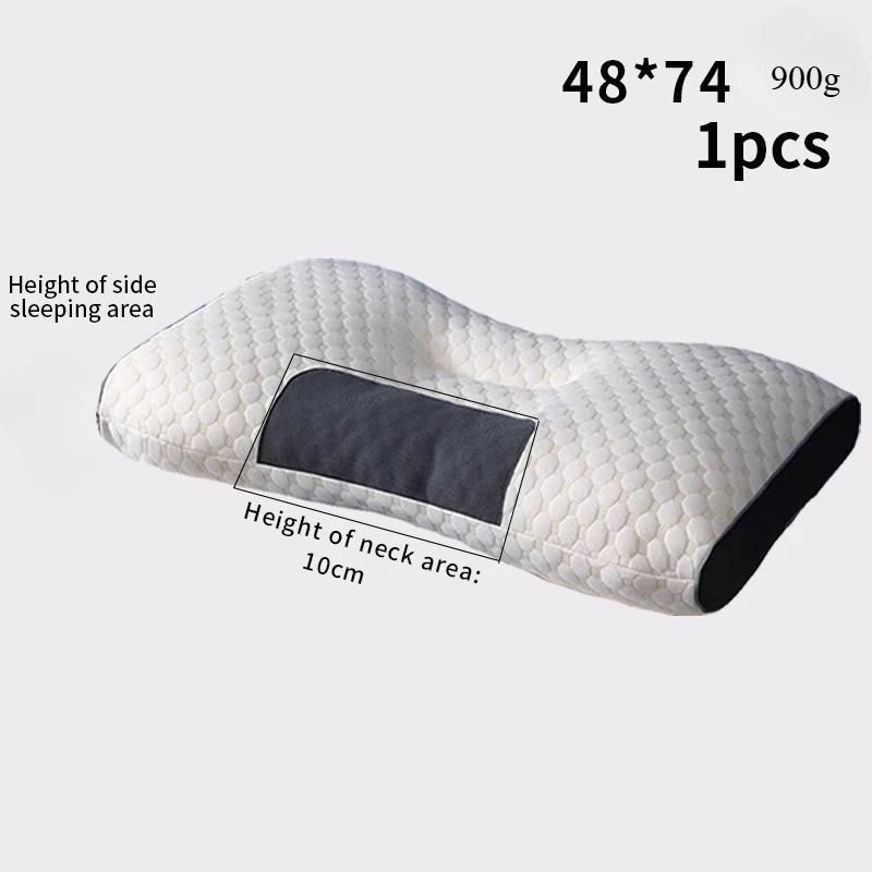 2026 New Neck Pillow Help Sleep And Protect The Neck Cervical Orthopedic Household Soybean Fiber Massage SPA Pillow For Sleeping