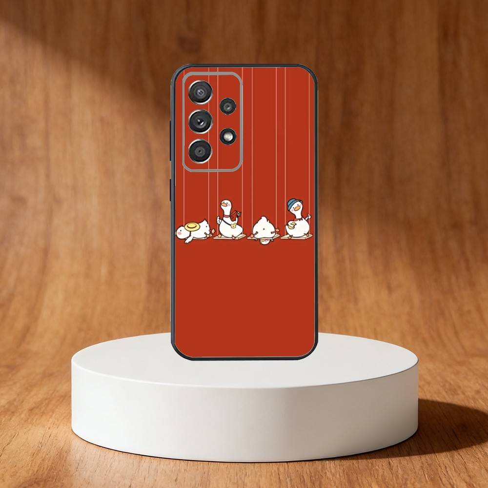 

Cartoon Cute G-Goose Phone Case For Samsung S25,S24,S21,S22,S23,S30,Ultra,S20,Plus,Fe,Note,10,9,5G Black Cover Samsung S21plus