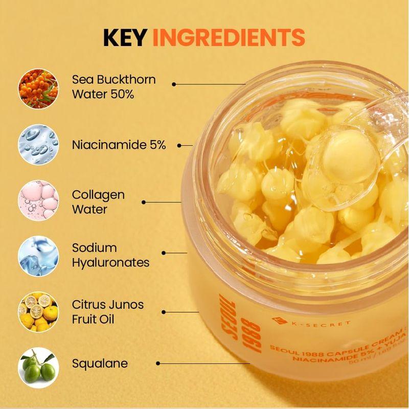 KSECRET SEOUL 1988 Crema Capsula : Niacinamide 5% + Yuja